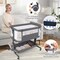 Costway Baby Bassinet Bedside Sleeper with 6-Level Adjustable Height Beige/Pink/Gray